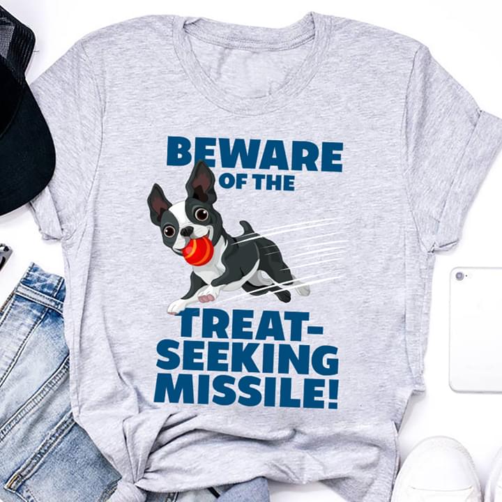 Funny Pug Dog Beware Of The Treat Seeking Missile Shirt Funny Pug Dog Beware Of The Treat Seeking Missile Shirt