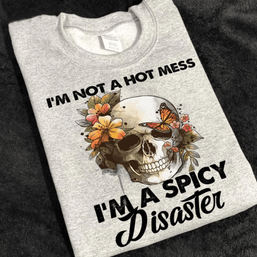 Funny Spicy Disaster Shirt for Women – Sassy Hot Mess Graphic Tee