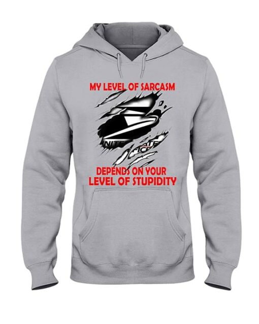 Furry Style My Level Of Sarcasm Depends On Your Level Of Stupidity Hoodie