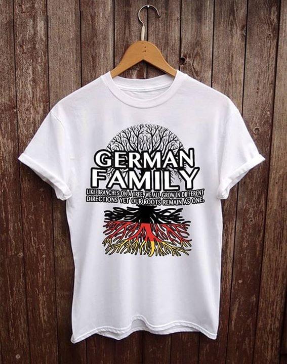 German Family Like Branches On A Tree Grow In Different Directions Tree Roots Shirt German Family Like Branches On A Tree Grow In Different Directions Tree Roots Shirt
