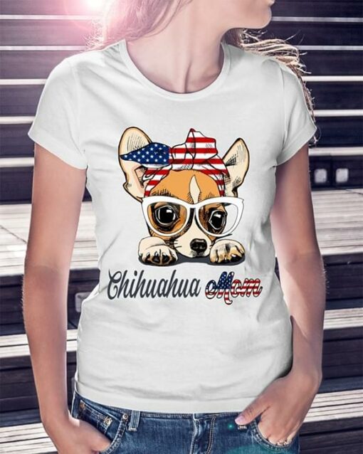 Glasses Strong Chihuahua Mom Shirt