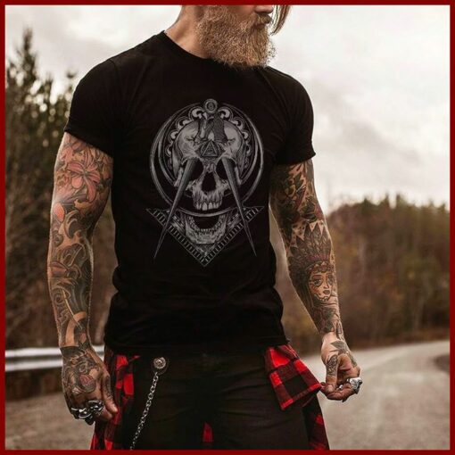 Glory White Skull And Freemasonry Shirt