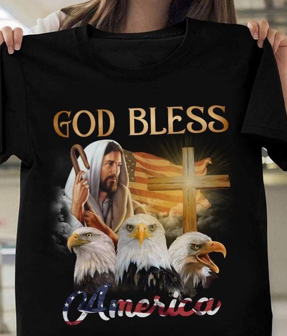 God Bless America Eagles Flag Of America The Holy Cross Shirt God Bless America Eagles Flag Of America The Holy Cross Shirt