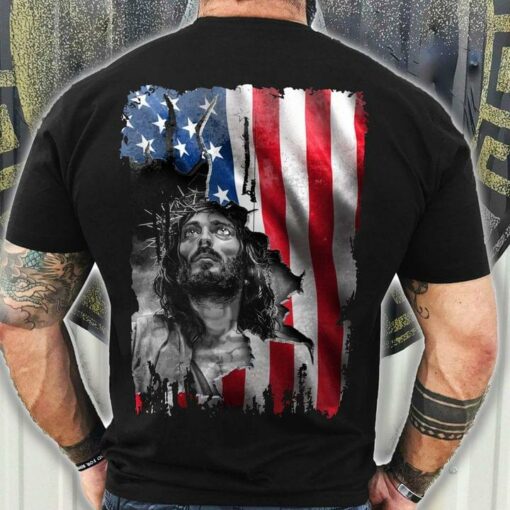 God Jesus Flag Of America Shirt