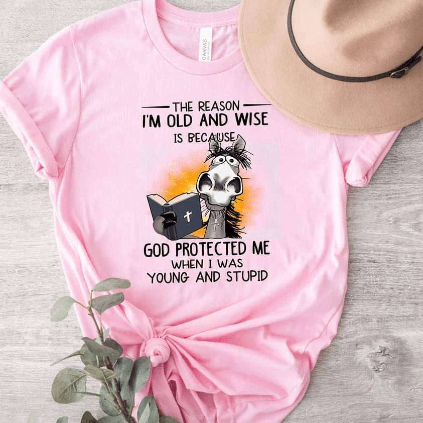 God Protected Me when I was Young, Christian Horse Girl T-Shirt God Protected Me when I was Young, Christian Horse Girl T-Shirt