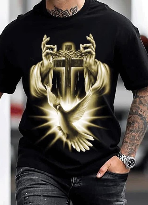 God The Holy Cross Dove Shirt God The Holy Cross Dove Shirt