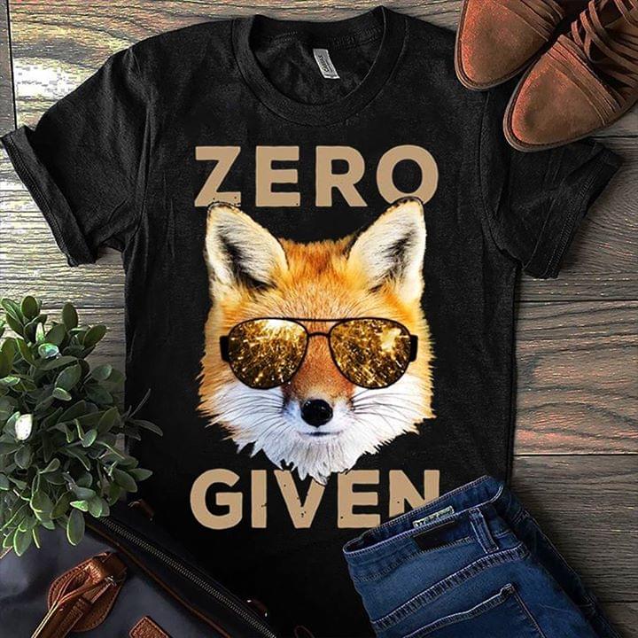 Golden Cool Glasses Fox Zero Given Shirt Golden Cool Glasses Fox Zero Given Shirt