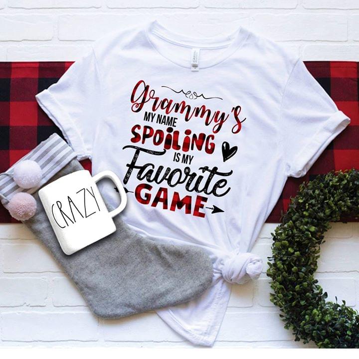 Grammy's My Name Spoiling Is My Favorite Game Shirt Grammy's My Name Spoiling Is My Favorite Game Shirt