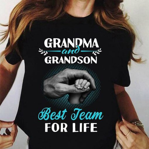 Grandma And Grandson Best Team For Life Shirt