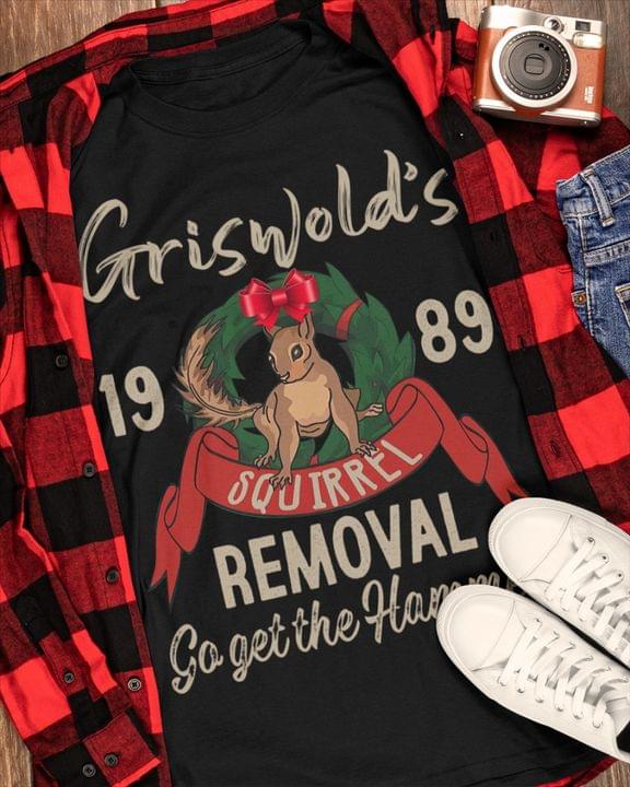 Griswold's 1989 Squirrel Removal So Get The Hammer Squirrel Shirt Griswold's 1989 Squirrel Removal So Get The Hammer Squirrel Shirt