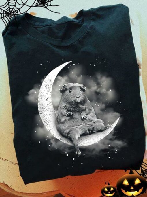 Guinea Pig Sitting On The Moon Shirt