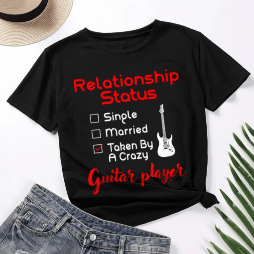 Guitar Player Joke Relationship Status T-Shirt