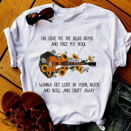 Guitar Sunflower Oh, Yes Me The Beat Boys And Free My Soul I Wanna Get Lost In Your Rock Shirt