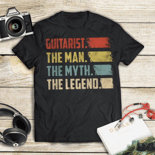 Guitarist the Man the Myth the Legend vintage T-Shirt