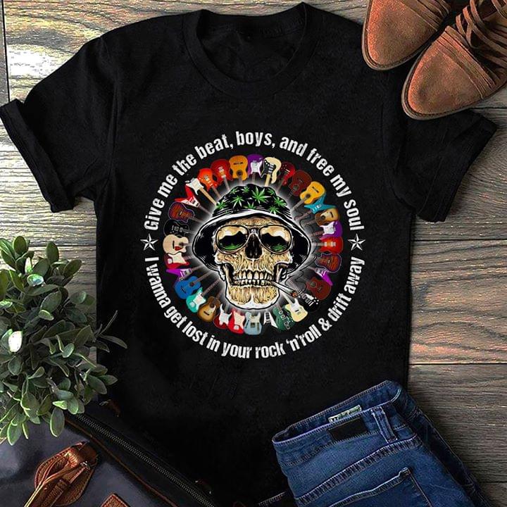 Guitars Circle And Smoking Weed Hat Skull Shirt Guitars Circle And Smoking Weed Hat Skull Shirt