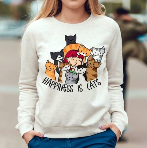 Happiness Is Cats Shirt
