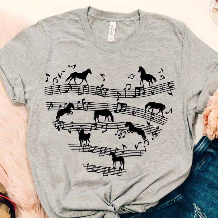Horses Song Lyric Heart Shirt Horses Song Lyric Heart Shirt