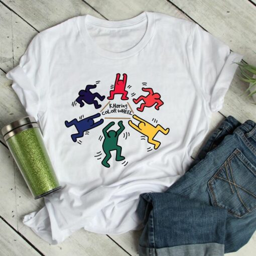 Human Feeling Circle K.Haring Color Wheel  Shirt