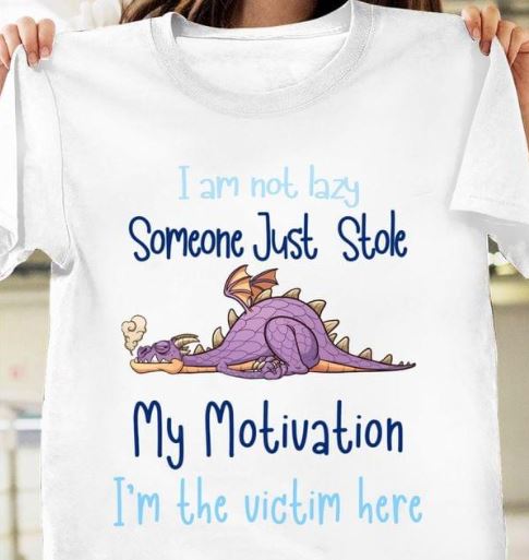 I Am Not Lazy Someone Just Stole Dragon Motivation Shirt I Am Not Lazy Someone Just Stole Dragon Motivation Shirt